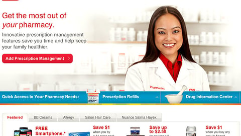 CVS 'Free Smartphone' Homepage Ads
