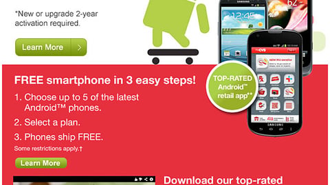 CVS 'Free Smartphone' Email