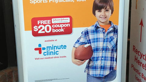 CVS MinuteClinic 'School Vaccinations' Stanchion