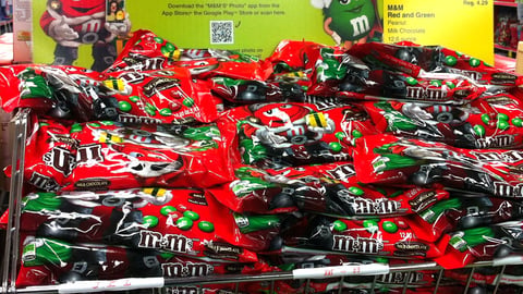 M&M's CVS Holiday Endcap Header
