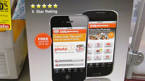 CVS Photo Mobile App Counter Card
