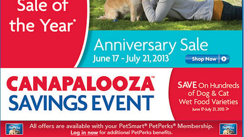 PetSmart 'Canapalooza' Email Ad