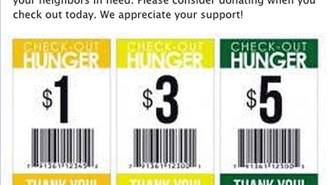 Pathmark 'Check-Out Hunger' Facebook Update