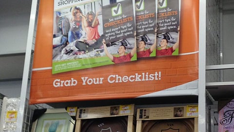Bed Bath & Beyond 'Campus Checklist' Header