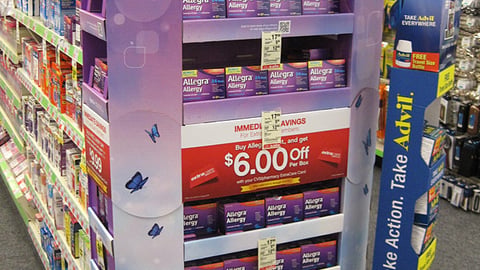 Allegra CVS 'Turn Off Your Allergies' Endcap