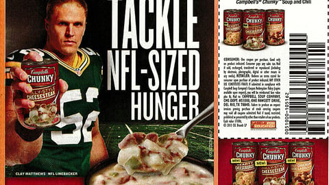 Campbell's Chunky 'NFL-Sized Hunger' FSI
