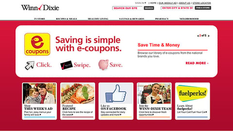 Winn-Dixie 'Click. Swipe. Save' Carousel Ad