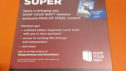 Sears 'Something Super' Counter Mat