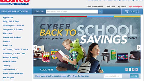 Costco 'Cyber Back to School Savings' Carousel Ad