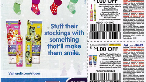 Crest Oral-B 'Stuff their Stockings' FSI