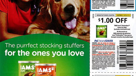 Iams 'Stocking Stuffers' FSI
