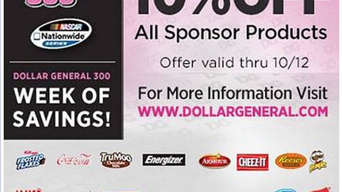 'Dollar General 300' Facebook Update