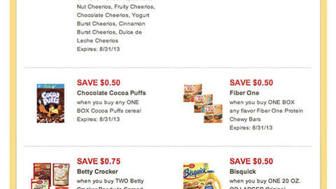 Dominick's 'Back to School Savings' Email