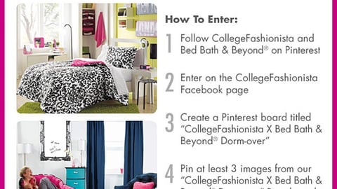 Bed Bath & Beyond 'Dorm Over' Page
