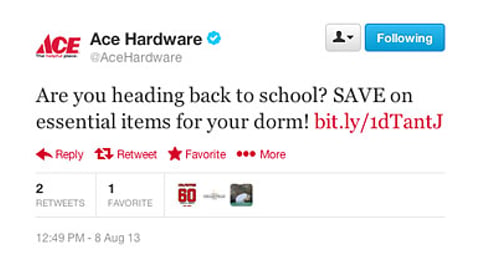 Ace 'Essential Items' Twitter Update
