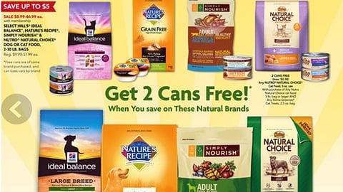 PetSmart 'Double Bonus Sale' Feature