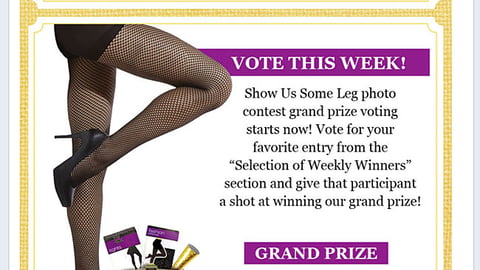 Duane Reade 'Show Us Some Leg' Facebook Tab
