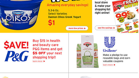 Hannaford 'Reusable Bags' Display Ads