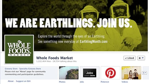 Whole Foods 'Earthlings' Facebook Graphic