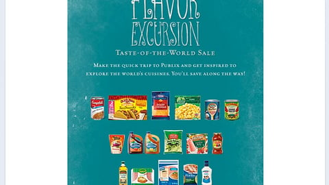 Publix 'Flavor Excursion' Facebook Tab