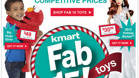 Kmart 'Fab 15' Email