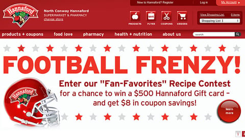 Hannaford 'Football Frenzy' Carousel Ad
