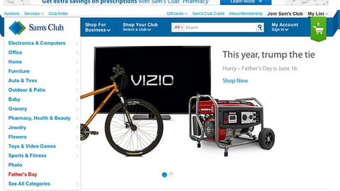 Sam's Club Father's Day Carousel Ad