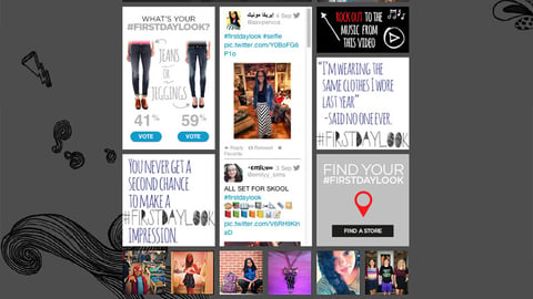 JCPenney 'First Day Look' Home Page