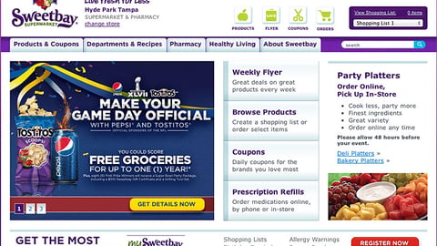 Sweetbay PepsiCo 'Free Groceries' Carousel Ad