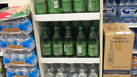 'Seagram's Greetings' Floorstand