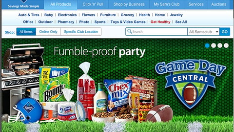 Sam's Club 'Game Day Central' Carousel Ad