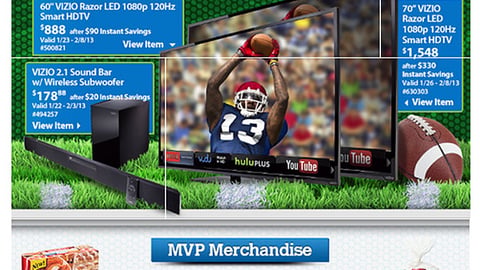 Sam's Club 'Game Day Central' Email
