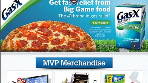 Sam's Club 'Game Day Central' Landing Page