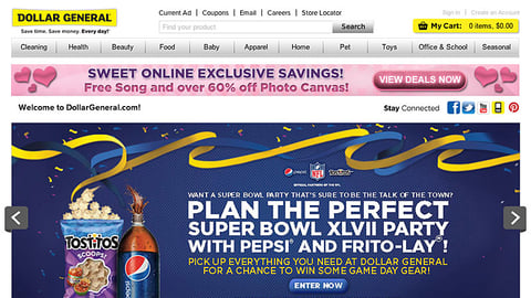 Dollar General PepsiCo 'Game Day Essentials' Carousel Ad