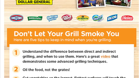 Dollar General 'Gather 'Round the Grill' Email