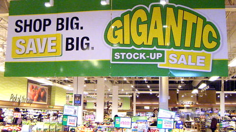 Giant-Carlisle 'Gigantic Stock-Up Sale' Banner