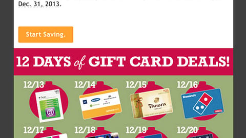 Kroger 'Gift Card Deals' Email
