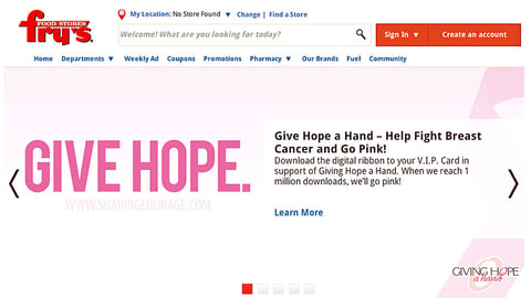Fry's 'Giving Hope a Hand' Carousel Ad