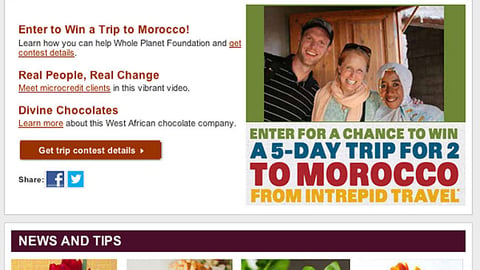 Whole Foods 'Giving Around the Globe' Email