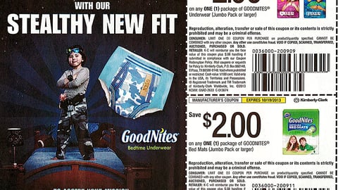 GoodNites 'Stealthy New Fit' FSI