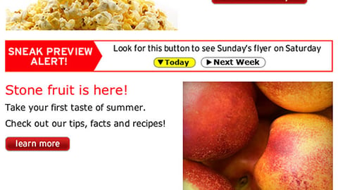'Hannaford Helps Fight Hunger' Email Ad