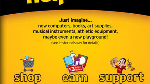 'Hannaford Helps Schools' Print Ad