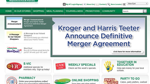Harris Teeter 'Merger' Carousel Ad