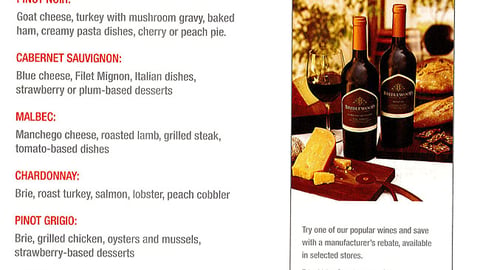 Gallo 'Healthy Ideas' Promotional Page