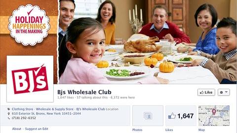 BJ's 'Holiday Happenings' Facebook Cover