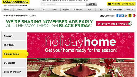 Dollar General 'Holiday Home' Carousel Ad