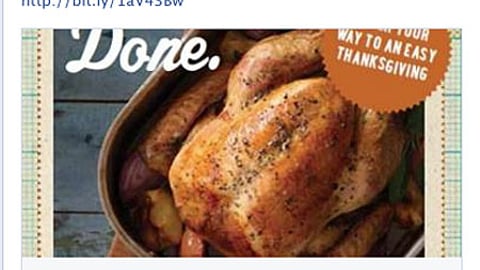 Whole Foods 'Holiday Meal Giveaway' Facebook Update