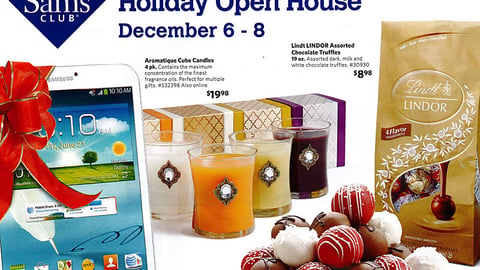 Sam's Club 'Holiday Open House' Insert