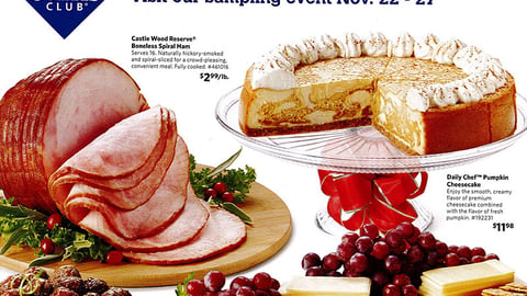 Sam's Club 'Holiday Taste' Insert