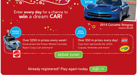 Toys "R" Us 'I Don't Wanna Grow Up' Page